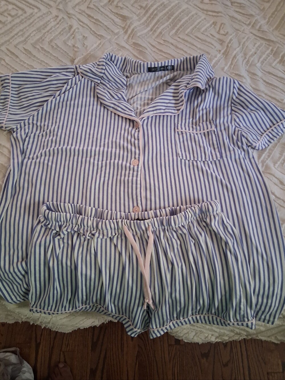 Tart Classic Blue Stripe Short Pajama Set - Women